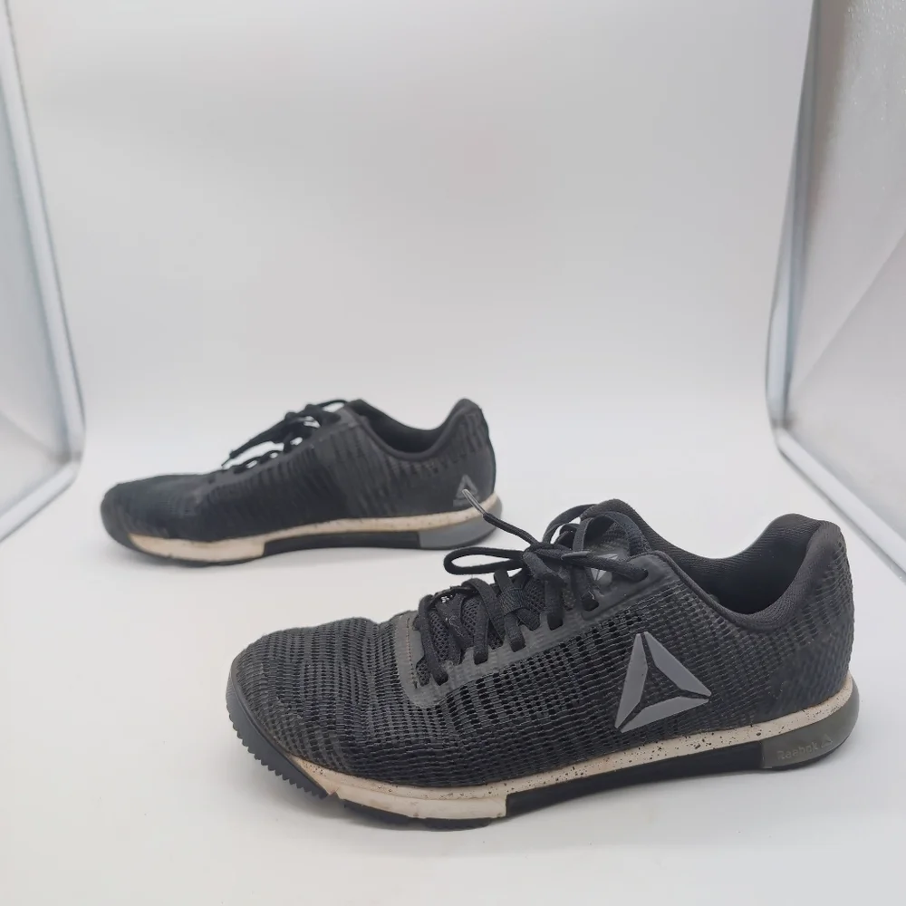 Reebok Speed TR Flexweave Sz 9 Black Athletic Shoes